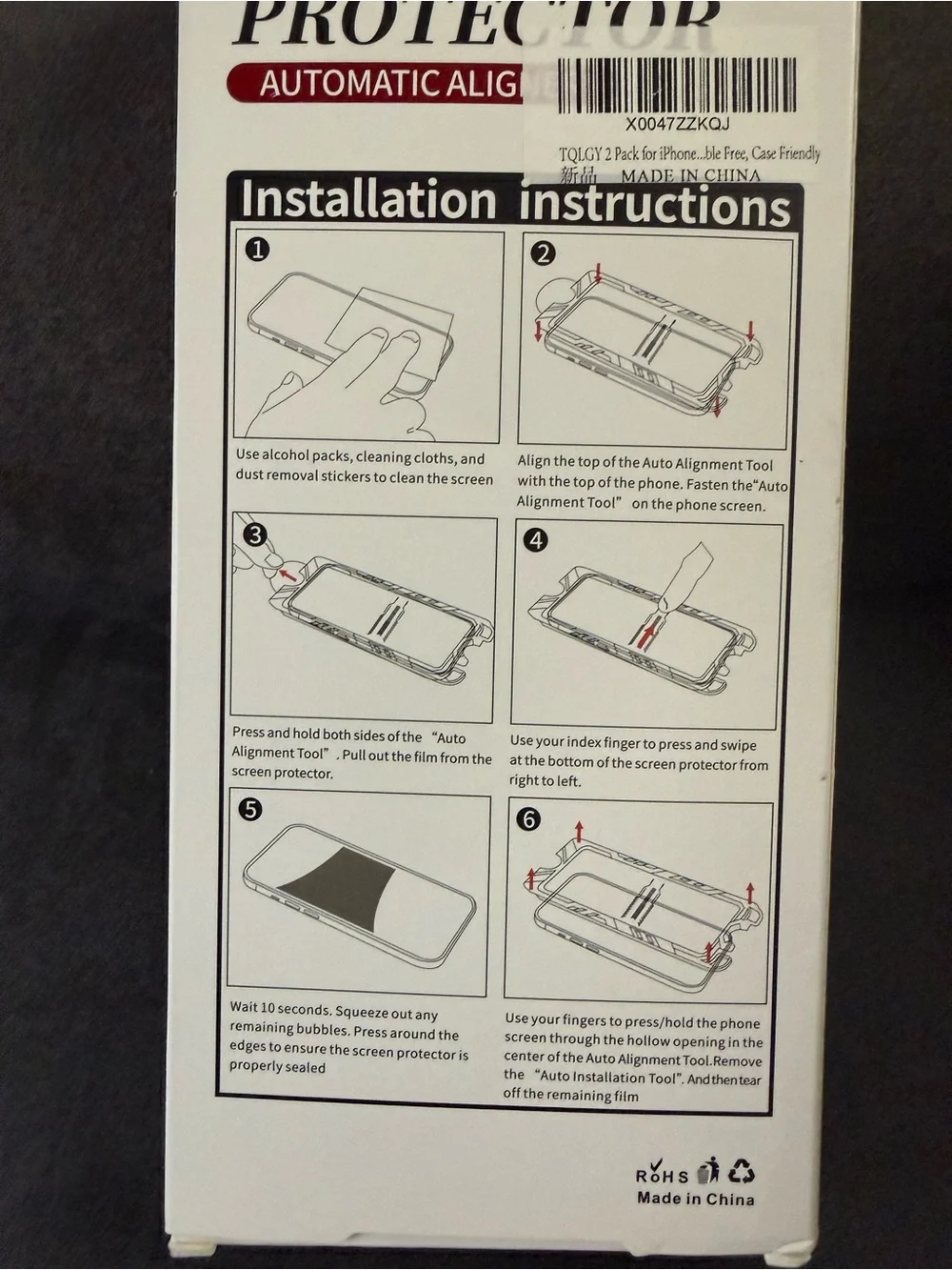 Screen Protector Automatic Aligner - Clear